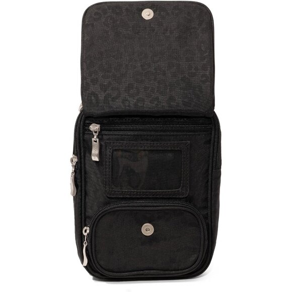 Women's Black Cheetah Journey Crossbody Bags 9x6 Small Lightweight Handbag - Picture 6 of 6